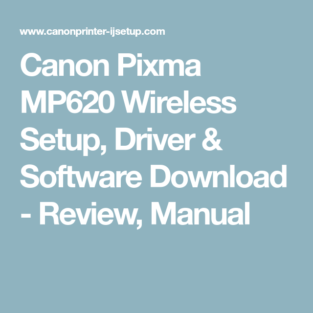 Canon Mp620 Software For Mac
